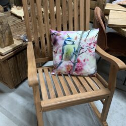 Schommelstoel teak