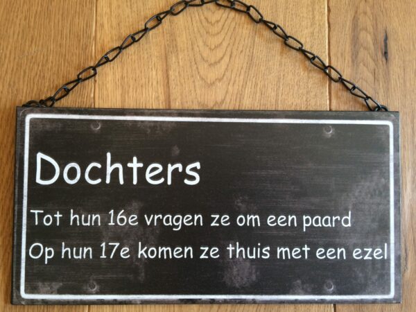 Tekstbord dochters