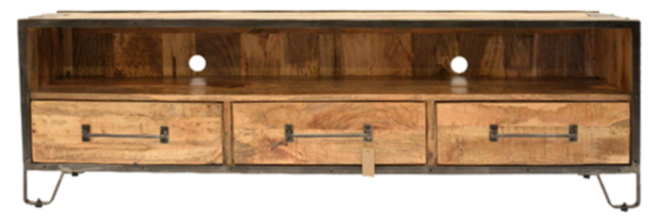 Audiomeubel 150cm industrieel