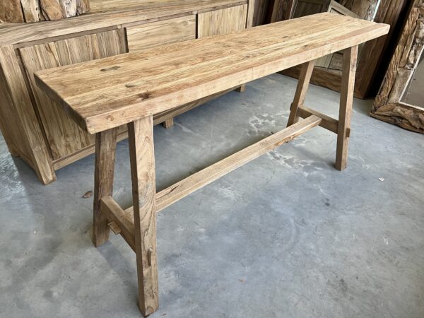 Sidetable 150cm rustiek geborsteld