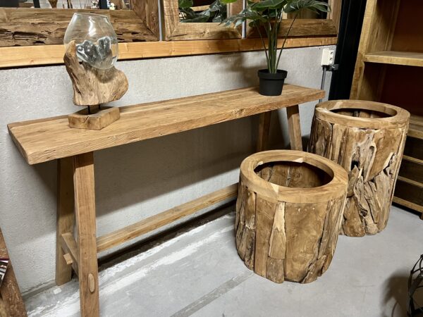 Sidetable 150cm rustiek geborsteld