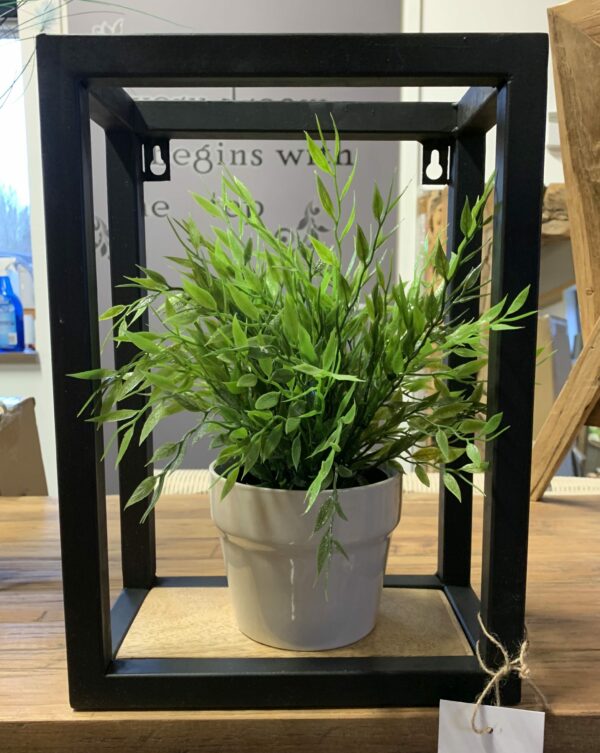 Wandboxen ijzer mangohout