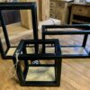Wandboxen ijzer mangohout