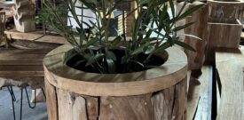 Plantenbak wortelhout